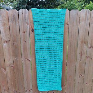Vintage Handmade Crochet Cover -63 in x in 17in - Medium Acrylic Yarn